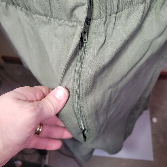 Banana Republic Women OD Green Sleeveless Romper With Pockets Size Tall L - Picture 3 of 14